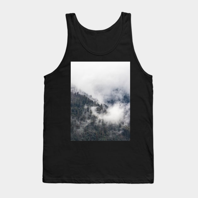 Mist Rolling Through the Foothills Tank Top by LukeDavidPhoto